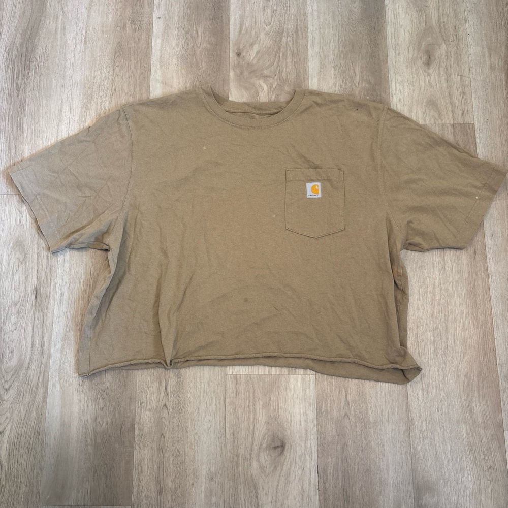 Carhartt K87 Men's Pocket T-shirt 2XL Loose Fit Women’s Cropped Short Sleeve